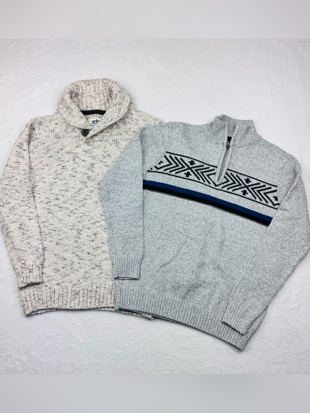 Urban Pipeline lot of 2 boys sweaters. Cotton blend. Both size M.
